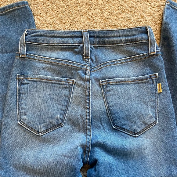 Vibrant Skinny Cross Waist Jeans - Picture 2 of 2